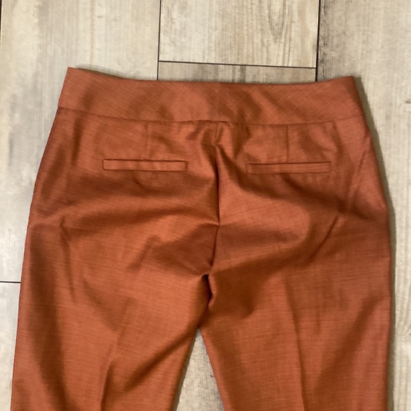 Like New The Limited Drew Fot Rust Colored Capri Dress Pants Size 0 - Picture 6 of 6